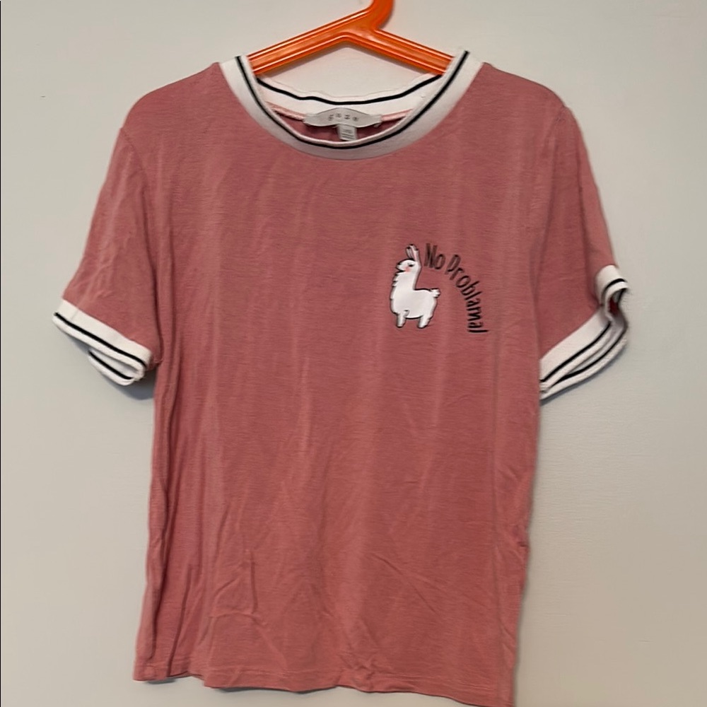 Gaze Pink and White Striped Tee